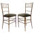 French Faux Bamboo Opera Chairs, 1940s, Set of 2 For Sale
