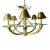 Vintage Nulko Mid-Century Modern 6-Light Solid Brass Chandelier For Sale