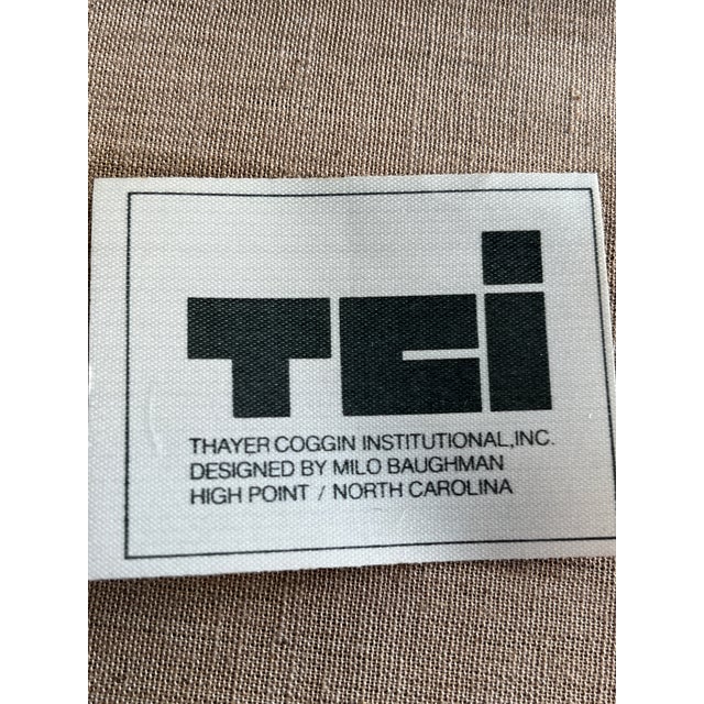 1970s 1970s Pair of Mid-Century Modern Deep Blue Milo Baughman Thayer Coggin Cantilever Arm Chairs For Sale - Image 5 of 5