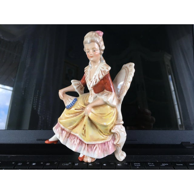 Vintage German Porcelain Figures, 1950s, Set of 2 For Sale - Image 13 of 18