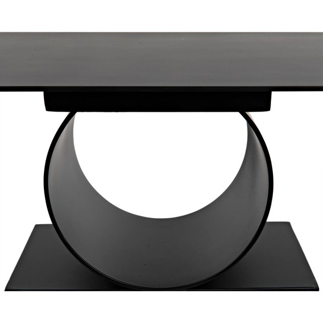 NOIR Shape Side Table in Black Metal For Sale - Image 10 of 12