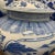 Blue Mid 20th Century Chinese Blue and White Floral & Landscape Porcelain Lidded Urn For Sale - Image 8 of 11