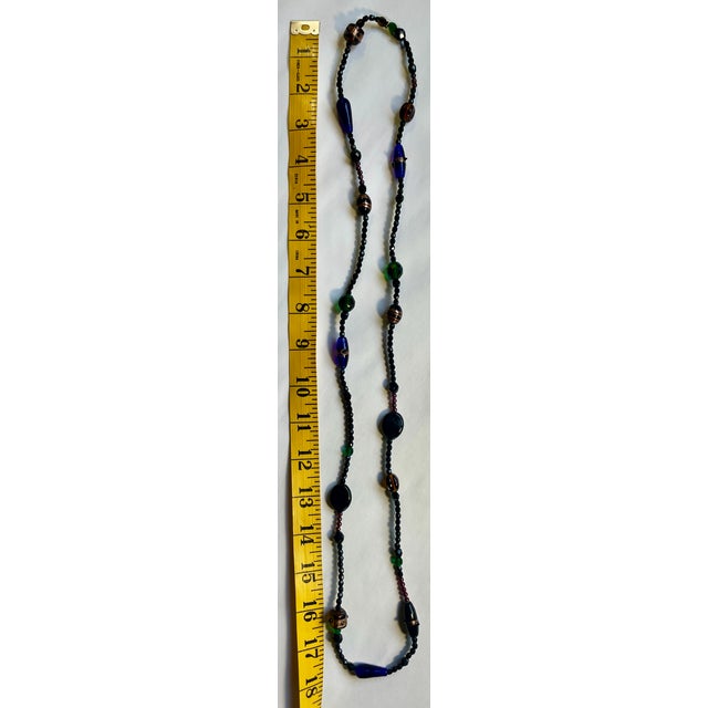 Ralph Lauren Molded Glass Beaded Long Single Strand Necklace For Sale In Monterey, CA - Image 6 of 6