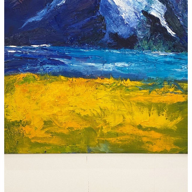 American Mountain Scene, American Circa 1950 For Sale - Image 3 of 5