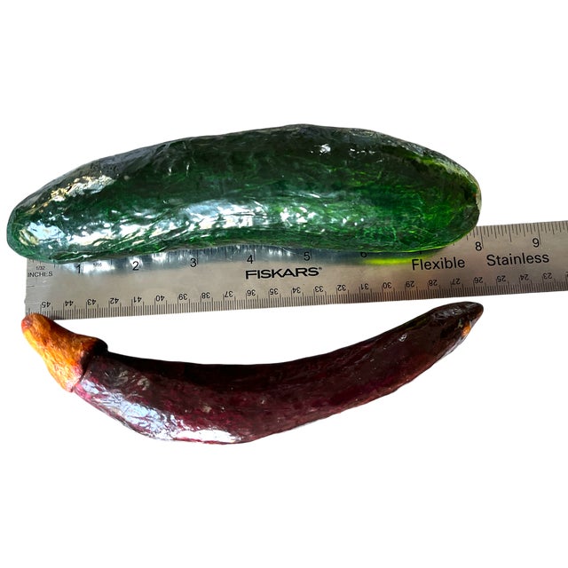 Vintage Hand-Painted Papier-Mâché Vegetables – Set of 5 For Sale - Image 10 of 10