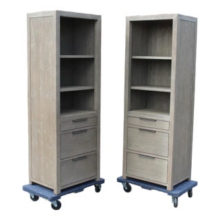 Restoration Hardware Laguna Bookcase Towers—A Pair For Sale