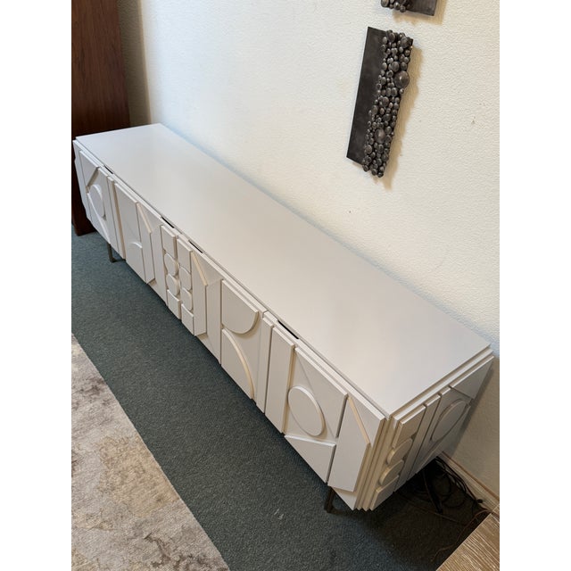 2020s West Elm Pictograph Media Console, Carbon For Sale - Image 5 of 12