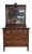 Antique Late Victorian Edwardian Serpentine Oak Dresser With Removable Mirror For Sale