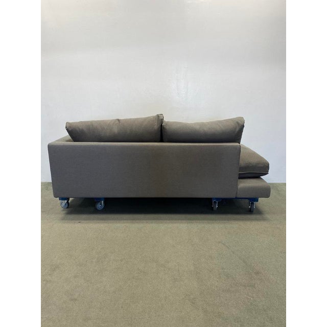 Greige Custom Upholstered Sectional Sofa For Sale - Image 8 of 13