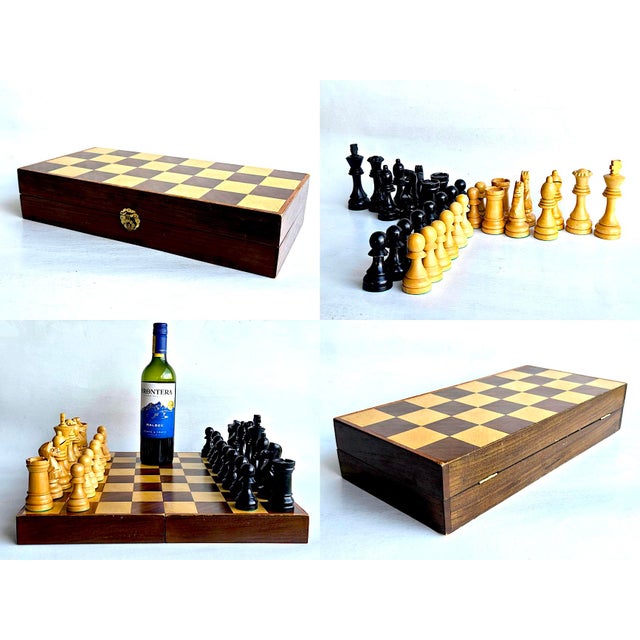 1950s Wood House of Staunton Chess Set, 33 Pieces For Sale - Image 12 of 17