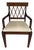 Jonathan Charles Regency Style Lattice Back Arm Chair For Sale