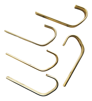 Modernist Austrian Aluminium Wall Hooks, 1950s, Set of 5