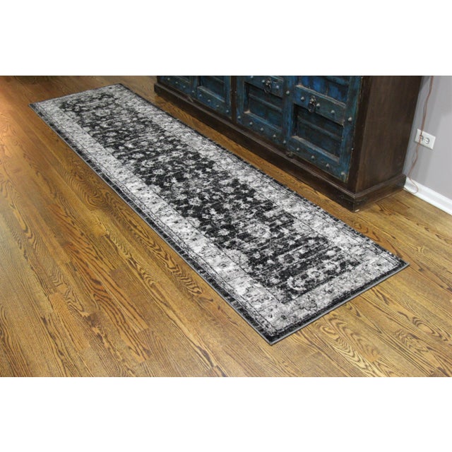 Vintage Style Distressed Gray Runner 2’8” x 10’ Chairish