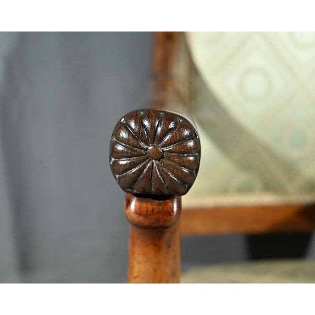 Set of Armchairs with Mahogany Crosses, Early 19th Century For Sale - Image 15 of 18