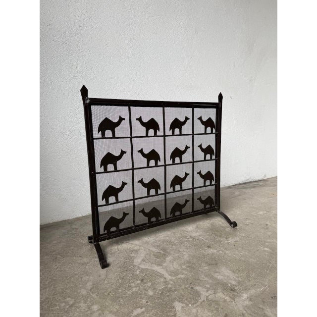 Wrought Iron Fire Screen from Les Marolles, 1950 For Sale - Image 6 of 18