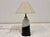 Black Mid-Century Modern Glazed Pottery Table Lamp, 1960s For Sale - Image 8 of 12
