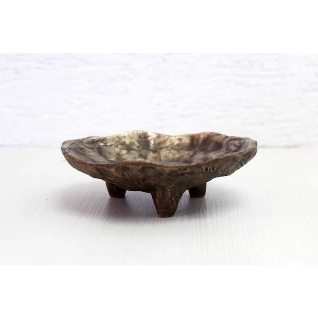 Brutalist Vintage Brutalist Candleholder, 1950s For Sale - Image 3 of 11