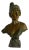 5 3/4" Spelter Metal "Lydia" Female Bust, Circa 1890 For Sale
