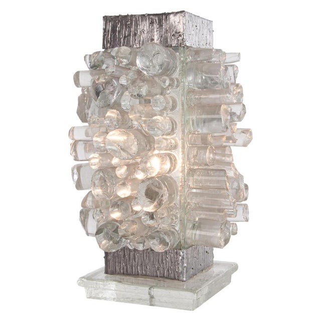 Brutalist Table Lamp in the Style of Poliarte, 1960s For Sale - Image 13 of 13