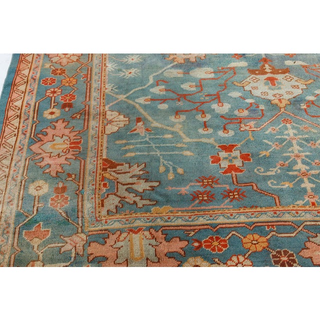 1930s 1930s Turkish Oushak Rug For Sale - Image 5 of 12