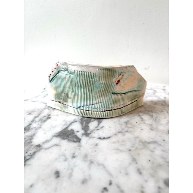 Barbara Beck free form handmade porcelain hand painted sculpture. Barbara Beck artist. Beck’s work is inspired by artist...