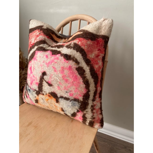 1980s Vintage Turkish Pillow Cover For Sale - Image 5 of 6