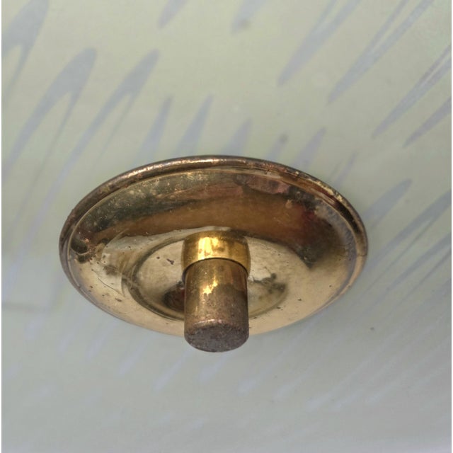 1940s Space Age Ufo Glass Pendant by Doria– Ice Blue & Seafoam Rare German Space-Age Design For Sale - Image 12 of 13