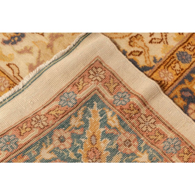 1920s 1920s Turkish Borlou Rug  Refined Floral Opulence from the Late 19th Century For Sale - Image 5 of 5