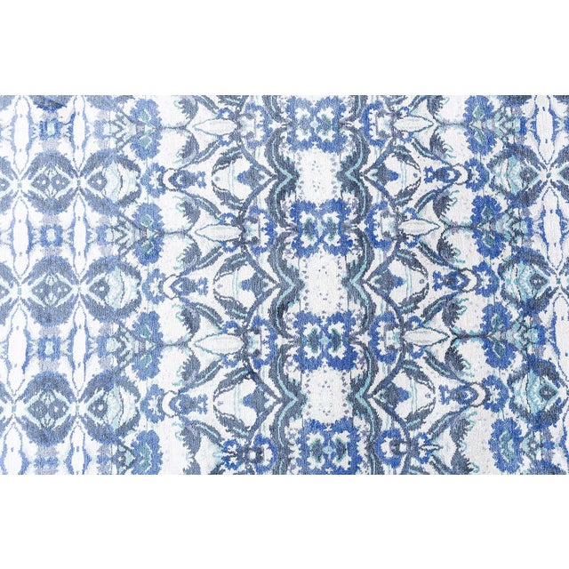 Art Nouveau Style Floral Slate Gray Rug "Tidal" by Doris Leslie Blau For Sale In New York - Image 6 of 8