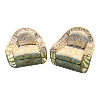 1970s Henry Olko for Willow & Reed Club Chairs - a Pair For Sale