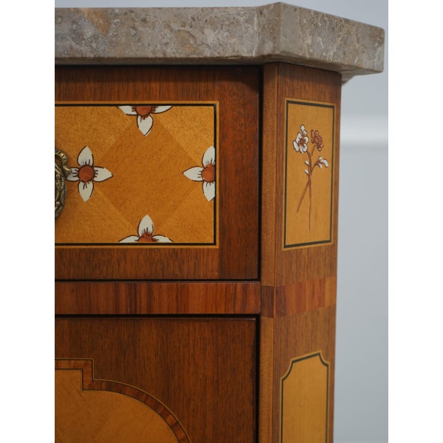 Wood Ej Victor Italian Neoclassical Paint Decorated Satinwood Chest For Sale - Image 7 of 18