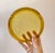 Mid-Century Modern Vintage Mid-Century Textured Amber Glass Ashtray For Sale - Image 3 of 5