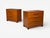 John Widdicomb, American Mid-Century Modern, Chests of Drawers, Walnut, Brass, USA, 1960s Pair of wonderfully refinished...
