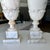 Large Pair Italian Column Neoclassical Alabaster Table Lamps For Sale - Image 13 of 16