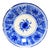 Antique Spanish Ceramic Plate Blue and White For Sale