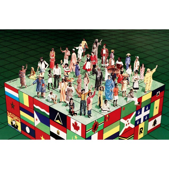 Date: 1990 Size: 16.5 x 23 inches Artist: Unknown About the Poster: The Organisation internationale de la Francophonie is...