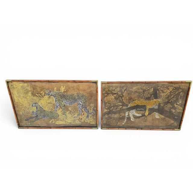 A striking pair of large-scale African batik artworks by the artist Babo, each signed and dated 1977. These highly...