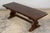 19th Century French Provincial Oak Farmhouse Trestle Dining Table For Sale - Image 18 of 18
