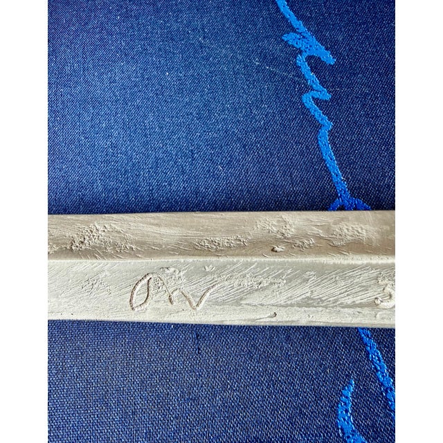 Metal Robert Longo, Robert Longo & Charles Clough Metal Sculpture Lightning Bolt Thunderbolt Pop Art For Sale - Image 7 of 9