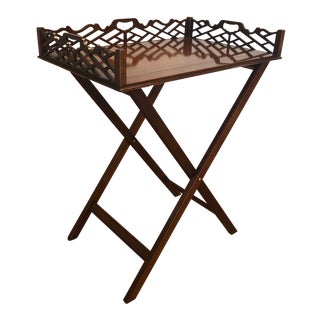 Baker Furniture Historical Charleston Service Tray and Folding Stand For Sale