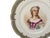 Manufacture de Sevres 19th C Sèvres Marked Plate Madame Du Barry Signed Debrie Green-Gold Ribbon Made in France c.1890-1910 For Sale - Image 4 of 10