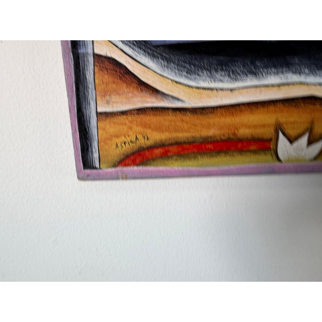 1992 Astika “Isla” Acrylic on Canvas Painting – Unframed For Sale - Image 9 of 12