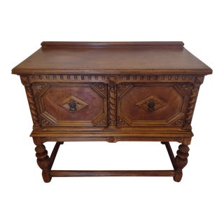 19th Century Antique Oak Jacobean Style Sideboard For Sale