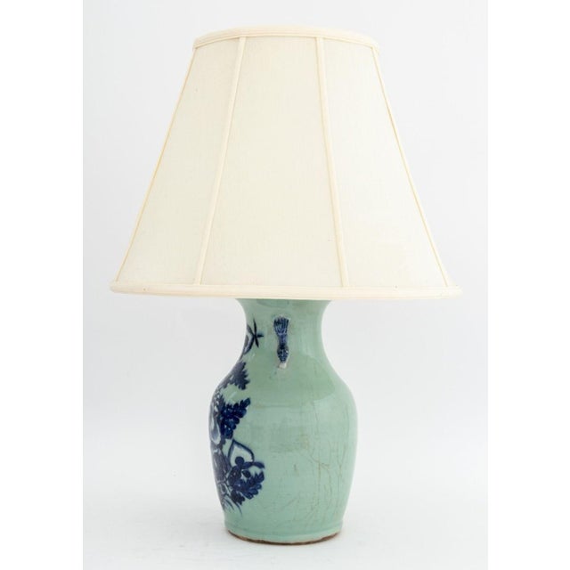 Chinese Chinese Porcelain Vase Mounted as a Lamp For Sale - Image 3 of 5