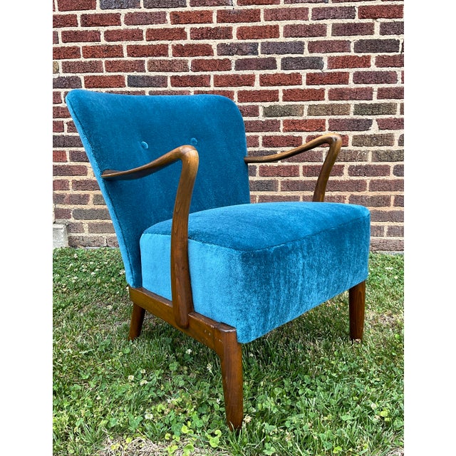 Alfred Christensen Beech Lounge Chair C. 1960s For Sale - Image 9 of 16