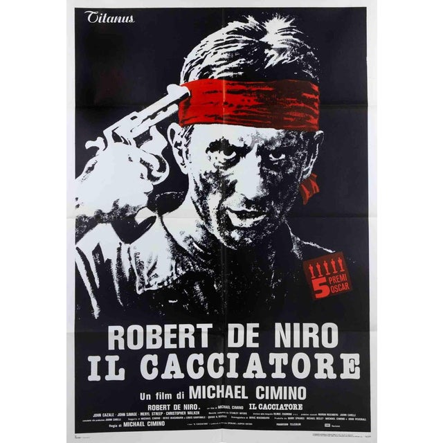 Vintage Poster Italian 2-Foglio (39 × 55 in.). Directed by Michael Cimino, starring Robert De Niro, Christopher Walken,...