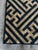Mid-Century Modern 1970s Geometric Needlepoint Navy Blue and Cream Finished Canvas For Sale - Image 3 of 7