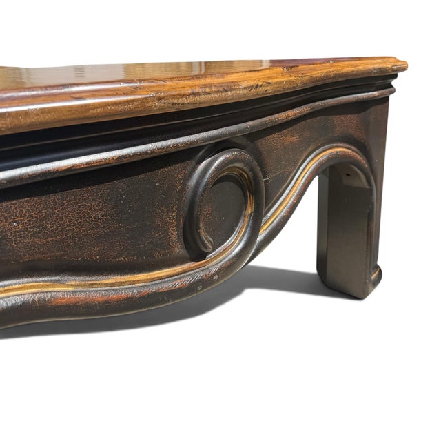 2000 - 2009 Gregorius Pineo Large Lacquered and Carved Coffee Table For Sale - Image 5 of 5