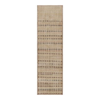 Vintage Turkish Runner, Mosaic-Inspired Multicolor Geometric Design - Rug & Kilim For Sale
