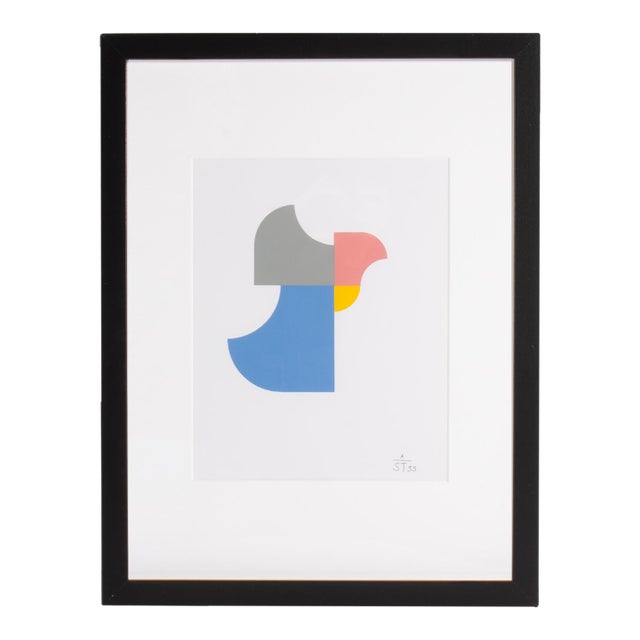 1995 “Konstruktion and Intuition” Serigraph Print by Anton Stankowski For Sale